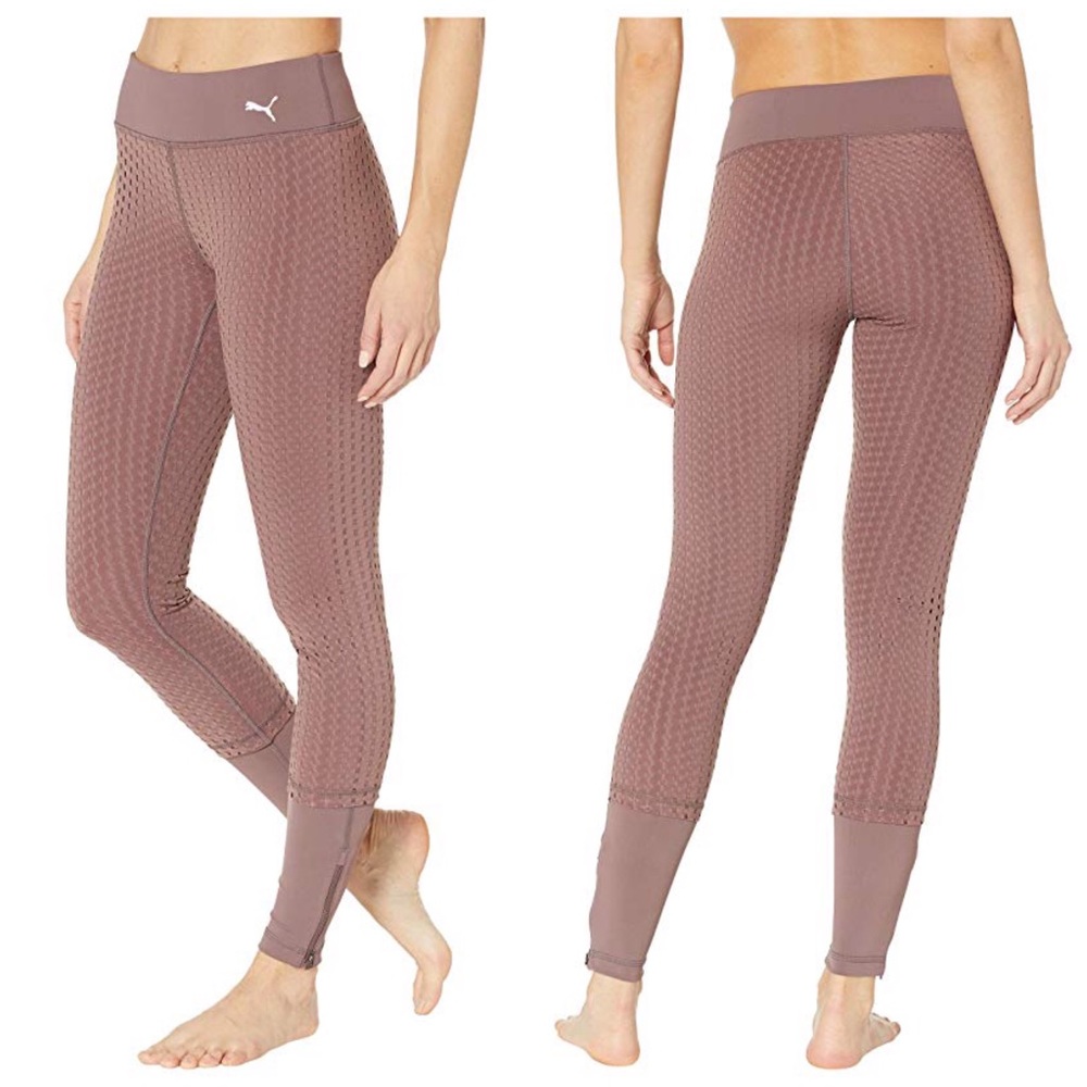 PUMA Luxe Mesh Tight Leggings Sz Small